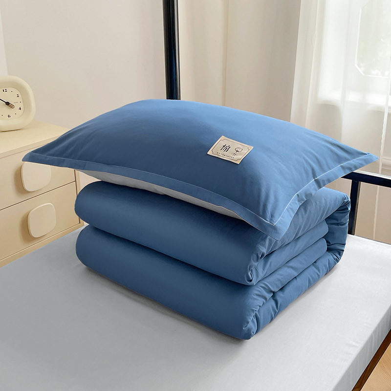 Dormitorio de estudiantes Conjunto de algodón de seis piezas Ropa de cama para estudiantes universitarios Algodón Tres juegos para estudiantes Ropa de cama de apoyo de 90*200