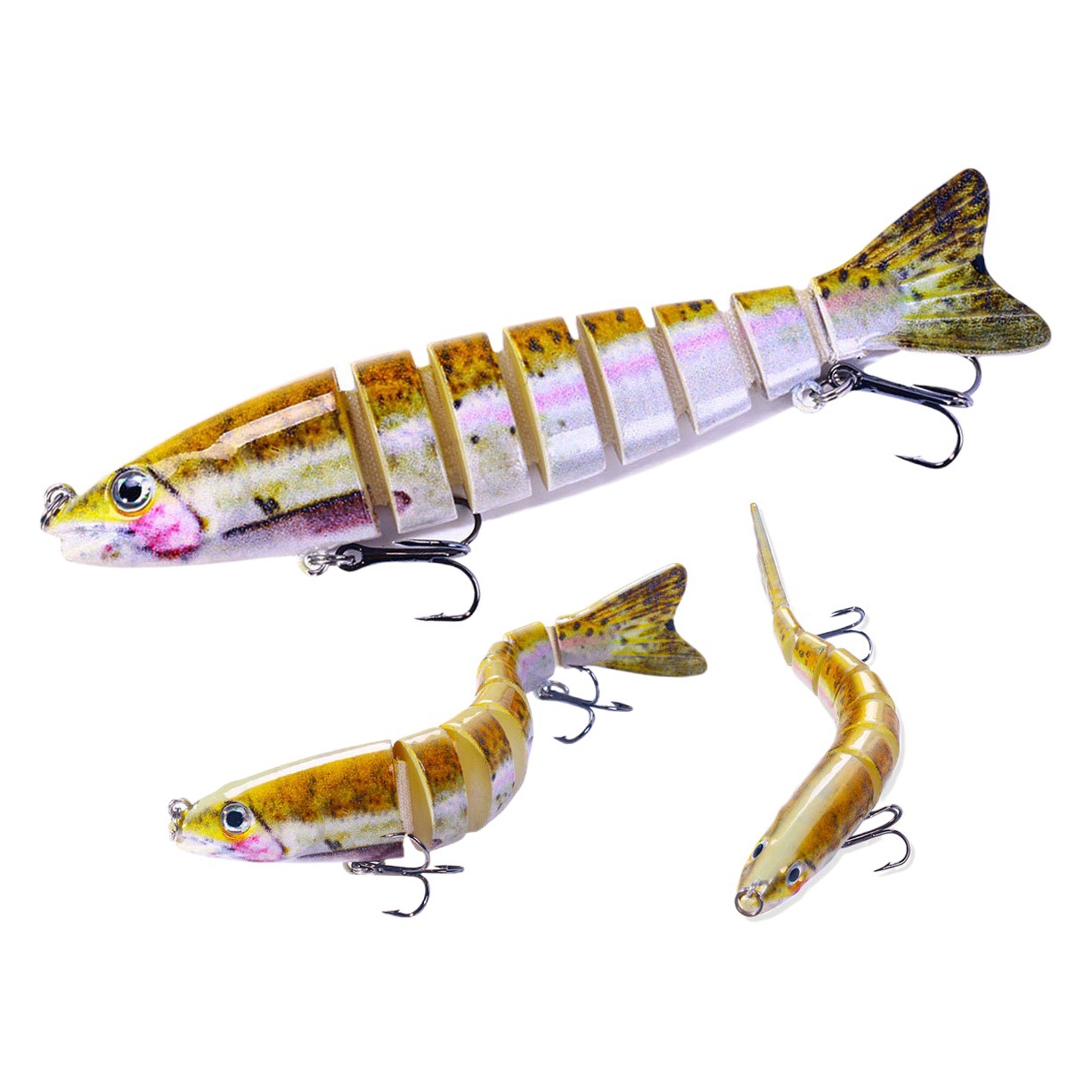 Luya cebo multi-Sección pescado 12.8cm18g simulación pescado cebo duro micro objeto Luya perro pescado falso cebo Pesca de Mar cebo de comercio exterior