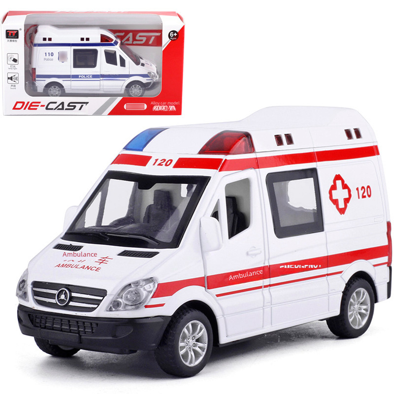 【盒裝】天鷹麵包車仿真合金車模型聲光回力可側開門兒童玩具8909