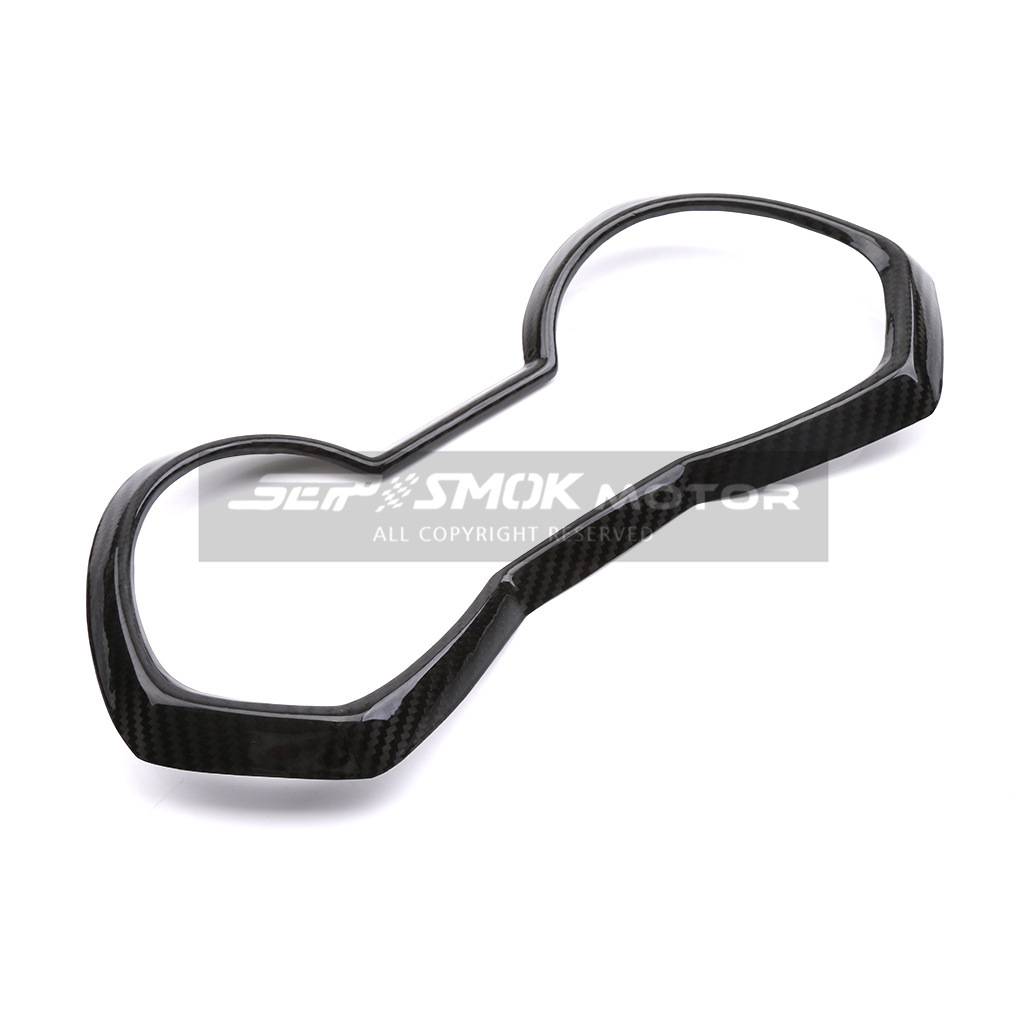 Pegatina decorativa brillante de fibra de carbono para el panel de instrumentos de la motocicleta YAMAHA XMAX300