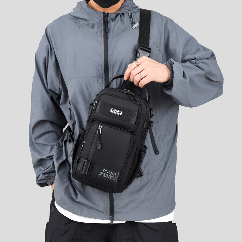 Bolsa de pecho de gran capacidad para hombres transfronterizos, bolsas deportivas de alta calidad para montar, bolsas de hombro para viajar, mochila