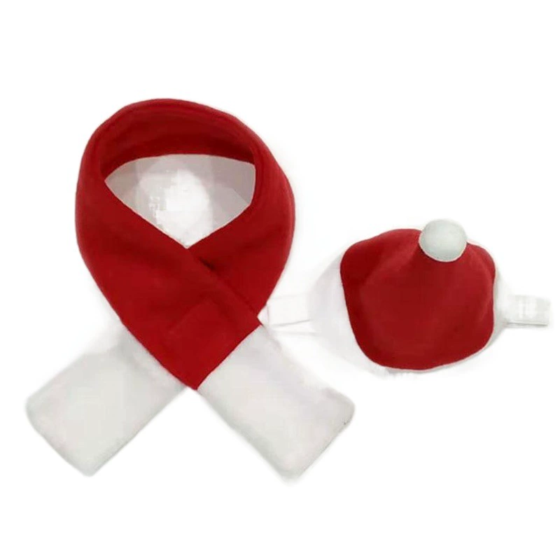 Праздничные принадлежности для домашних животных Собака Рождественская шапка Шарф Кошка Маленькая и средняя собака Рождественские украшения Аксессуары для щенков