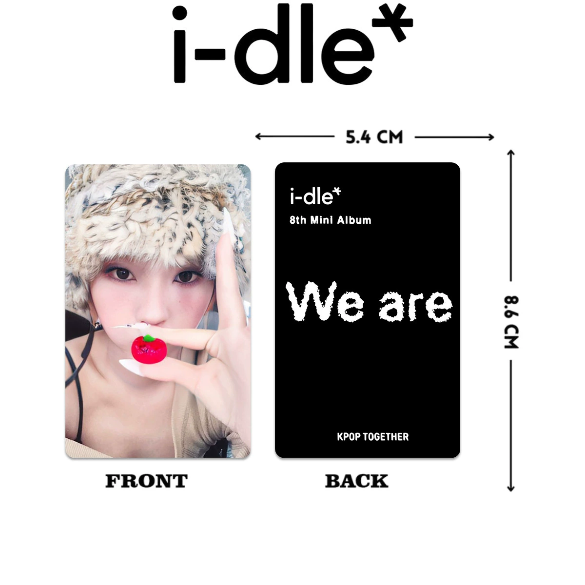 IDLE альбом карта GIDLE случайная карта WE ARE специальная девушка альбом карта i-dle
