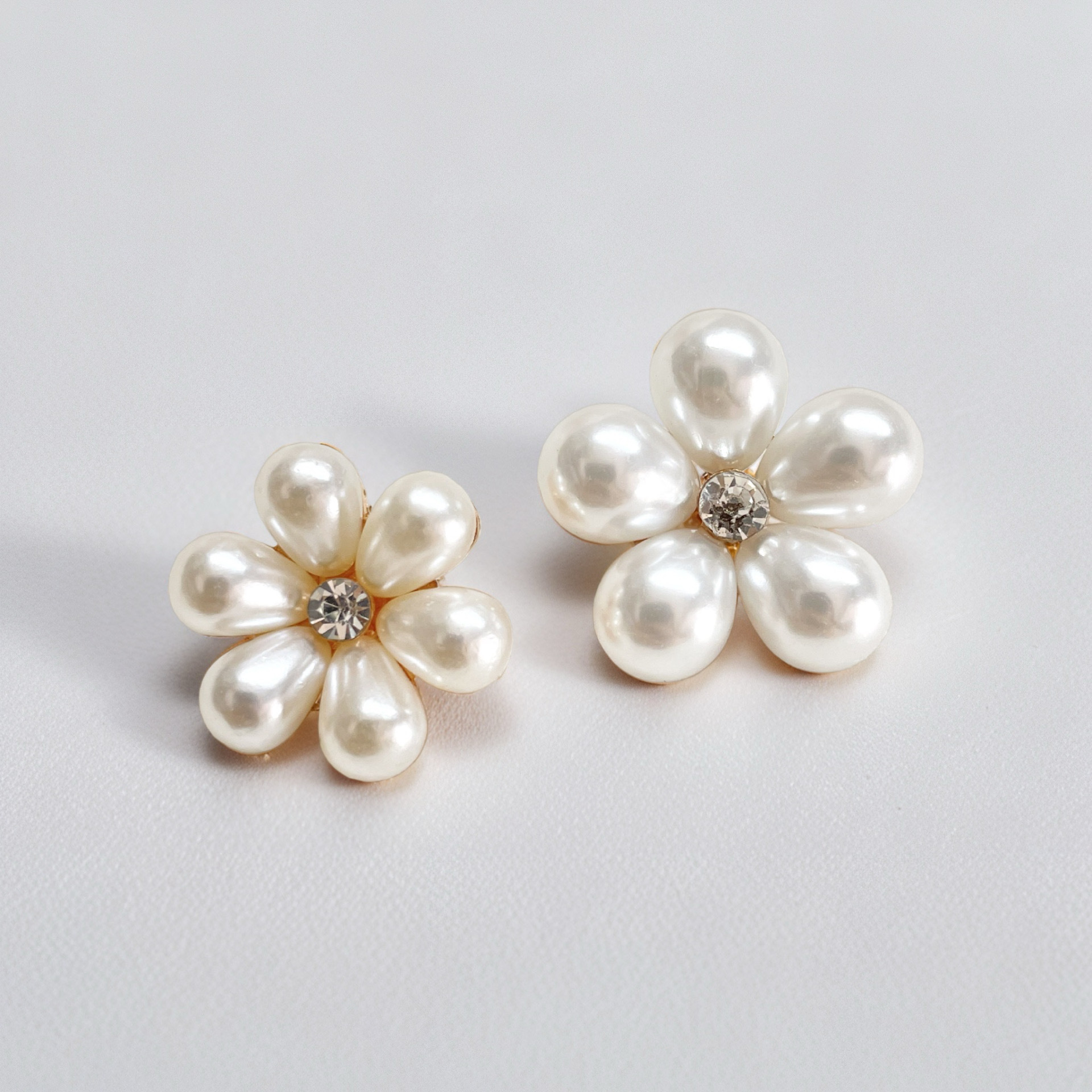 Pearl Rhinestone Hairpin DIY Alloy Accessories Handmade Headwear Hair Accessories Jewelry Accessories Hairpin Material Flower Buckle