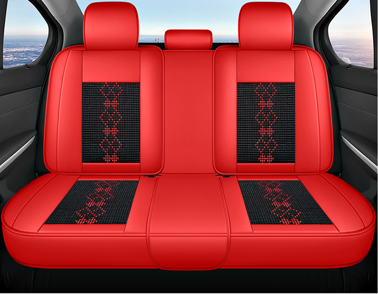 26-Year New Model Leather Ice Silk One-Piece Universal Car Seat Cushion for All Seasons, Summer Cushion, Physical Product Export to Amazon
