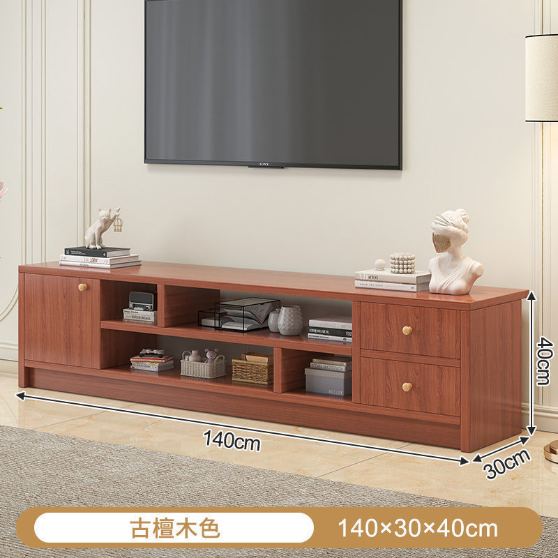 Gabinete de televisión nórdico pequeño tipo de casa sala de estar ligera lujoso moderno simple gabinete de piso de alquiler de casa puede retráctil gabinete de televisión