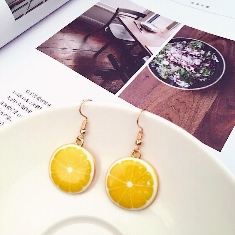 1 Pair Casual Pastoral Fruit Plating Alloy Drop Earrings display picture 1