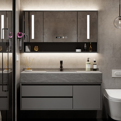 Yida bathroom cabinet factory wall-mounted slate ceramic basin hand wash basin washbasin basin bathroom cabinet