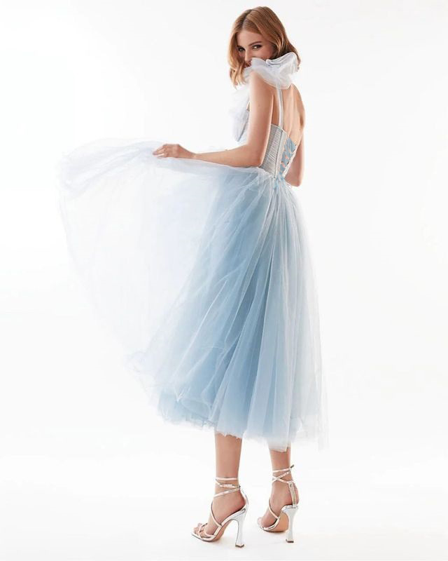 El comercio exterior de Amazon transfronterizo europeo y americano de las nuevas mujeres delgado vestido de malla de banquete vestido de princesa