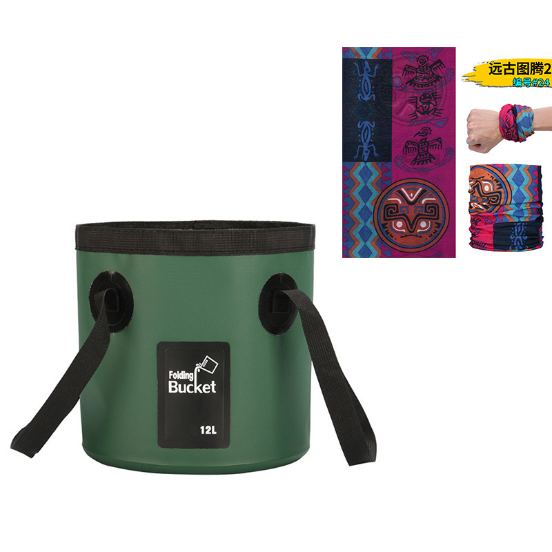 新型手提げ旅行袋釣り桶折り畳みバケツバッグ屋外便利旅行洗車バケツ屋外防水袋