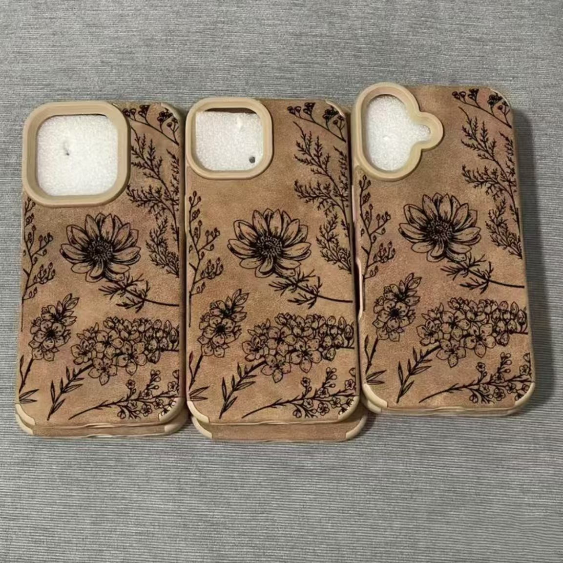 Las flores negras de moda son adecuadas para Apple 15promax venta caliente transfronteriza iPhone 14pro funda para teléfono móvil Apple 16/13