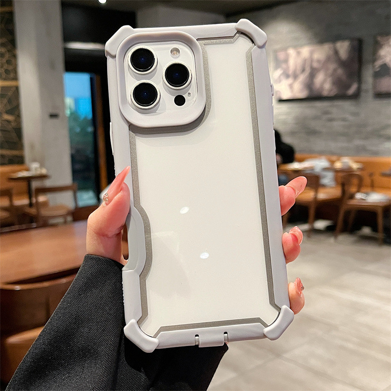 Nueva funda protectora transparente con succión magnética espacial transfronteriza, adecuada para iPhone 16 Pro Max y Apple 17 Air.