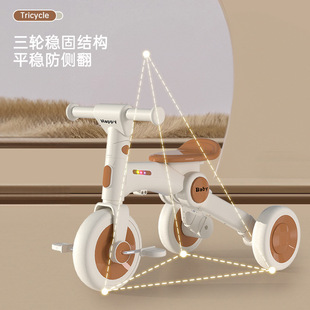 Tricycle Multifunctional Children's Bicycle All-In-One Lightweight Sliding Balance Car Baby Music Wholesale