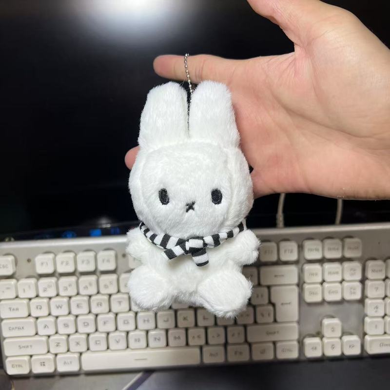 かわいいミッフィーウサギぬいぐるみペンダントスクールバッグバッグペンダントキーホルダーカップルギフト漫画ミニ人形人形|undefined