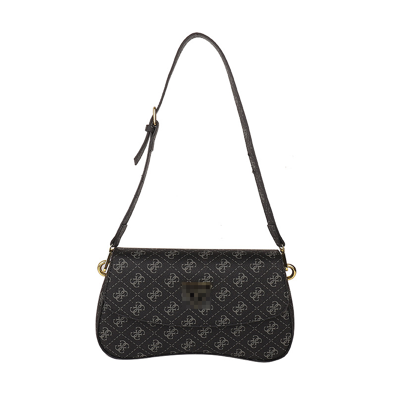 Bolsos transfronterizos para mujer 2024 nuevo estilo de alta gama bolso de axila de lujo simple y ligero con estampado de diamantes bolso de mensajero de todo fósforo