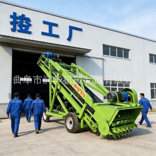 电动升降4米取草机切面整齐农牧养殖铲草机滚刀式液压横移取料机