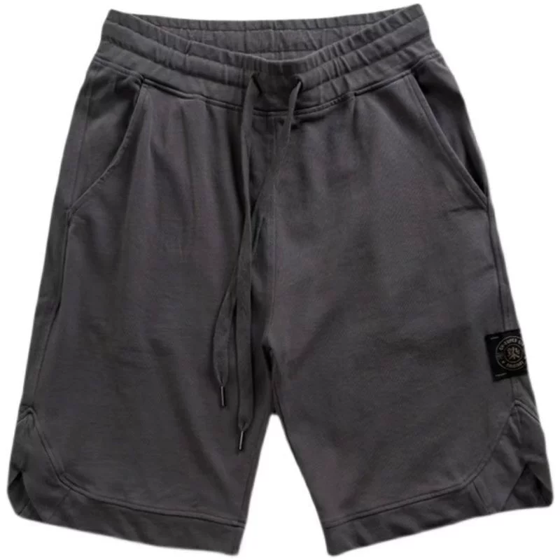 Японские вязаные летние спортивные шорты, брюки для отдыха, американский стиль, оверсайз, свободный прямой силуэт
