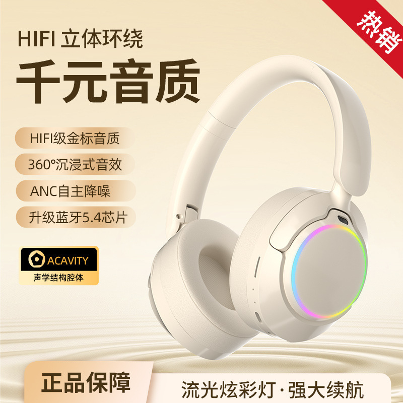 ANCは積極的にbluetoothイヤホンのヘッドセット式の重低音制御ランプの効果の無線ヘッドセットのメーカーの現物を直接販売します。|undefined