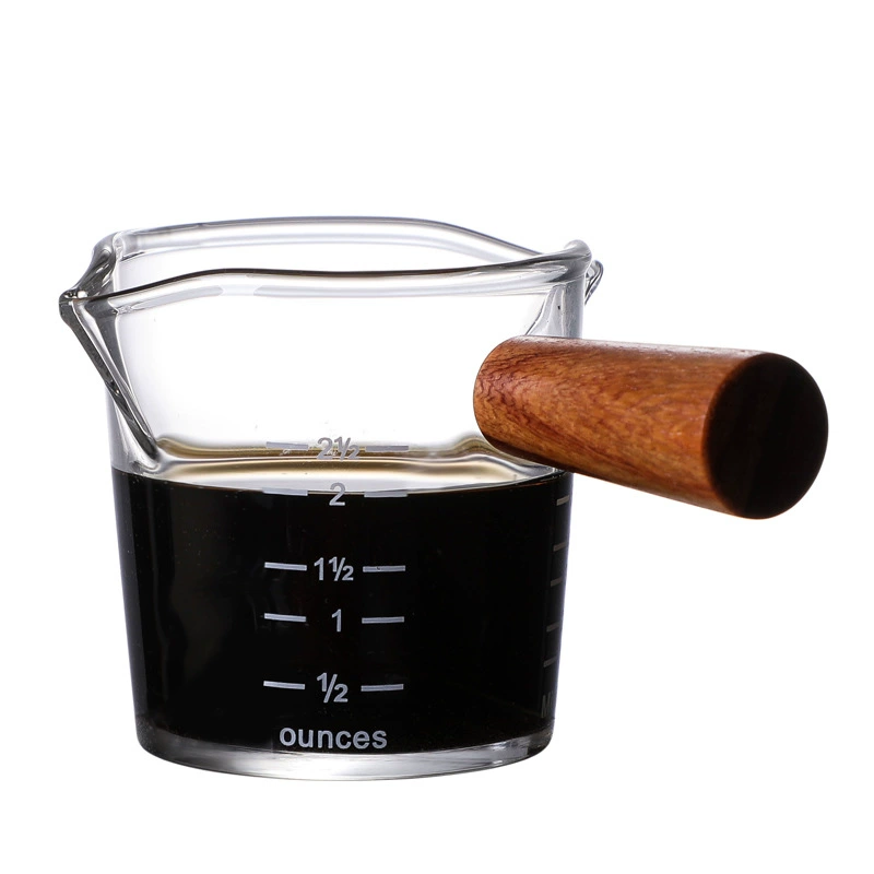Coffee glass measuring cup