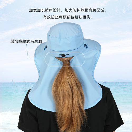 360 degree sun protection visor fashionable spring and summer new style breathable Japanese uv fisherman hat quick-drying fishing hat for men and women