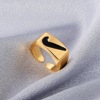 Fashionable design retro ring for beloved hip-hop style, on index finger