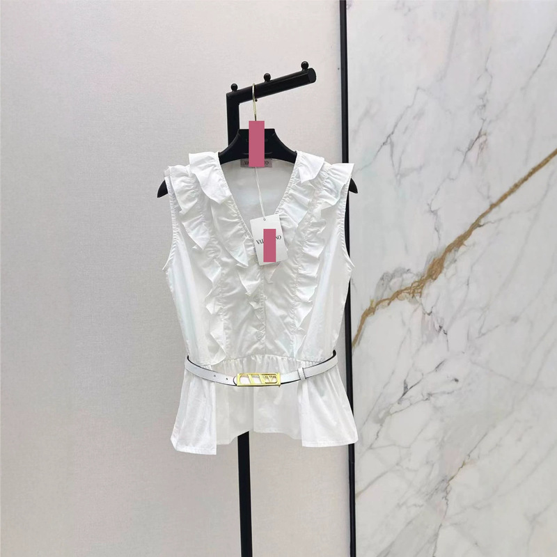 Shenzhen Nanyou 2026 Spring/Summer High-End Women's Vintage Playful Sleeveless Shirt Shenzhen Nanyou 2026 Spring/Summer High-End Women's Vintage Playful Sleeveless Shirt