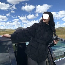 冬新款中长款棉服女学生韩版宽松棉袄潮收腰显瘦加厚棉衣外套