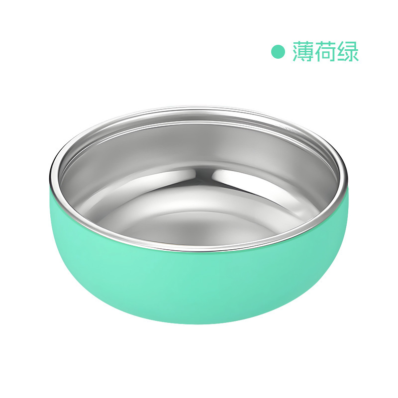 新しいシリコーンステンレス鋼ラウンドボウル子供用食器火傷防止授乳食器赤ちゃん特別な高価値工場卸売|undefined