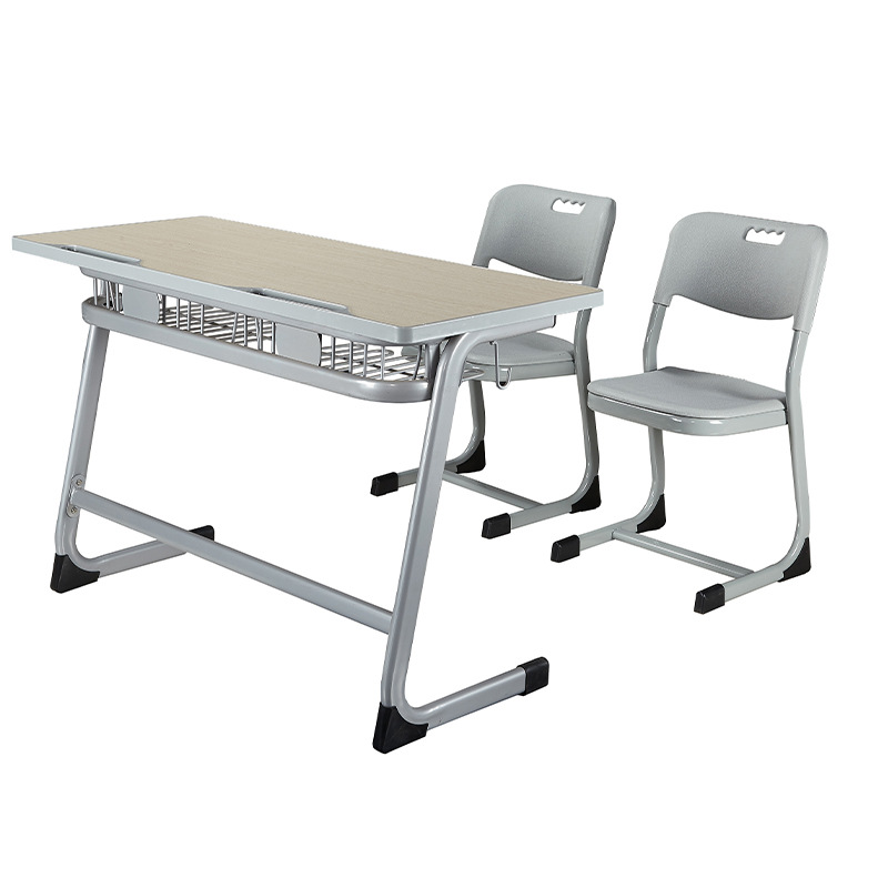 Mesa y silla individual para estudiantes (primaria/secundaria), altura ajustable con tubo, fabricante para escuelas o centros de tutoría image 25