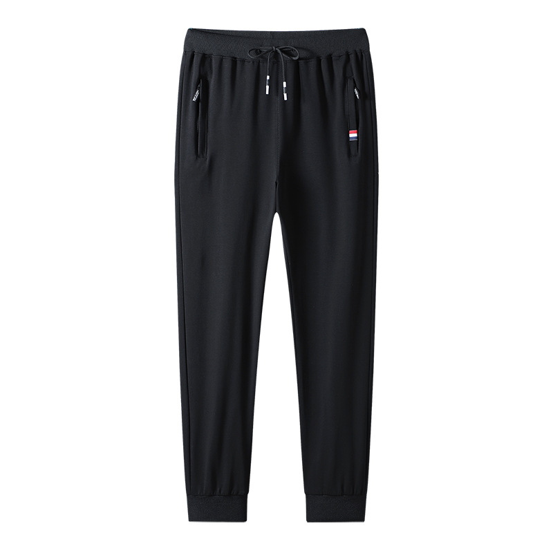 Men's summer long pants, loose fit, casual sweatpants, jogger pants, trendy and versatile, drawstring, height-enhancing sports pants