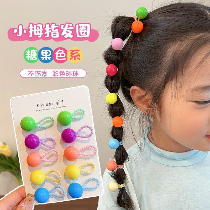 儿童发圈婴儿宝宝全包布发夹儿童可爱超萌汗毛夹婴幼儿不伤发头饰|undefined