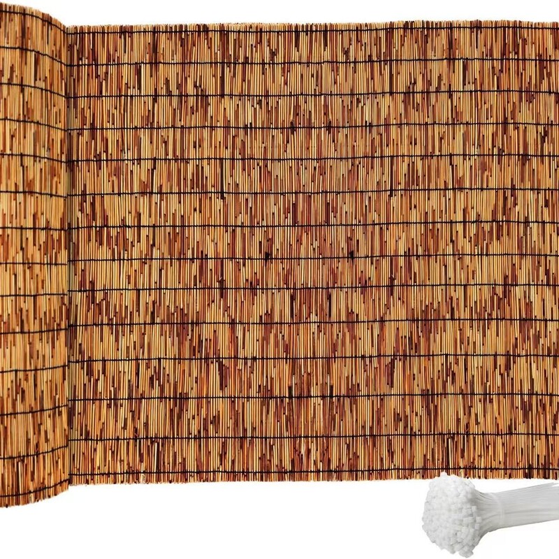 Reed blinds, roller blinds, roll-up curtains, sunshade, carbonized roof, balcony decoration, vintage wall blackout Reed blinds, roller blinds, roll-up curtains, sunshade, carbonized roof, balcony decoration, vintage wall blackout