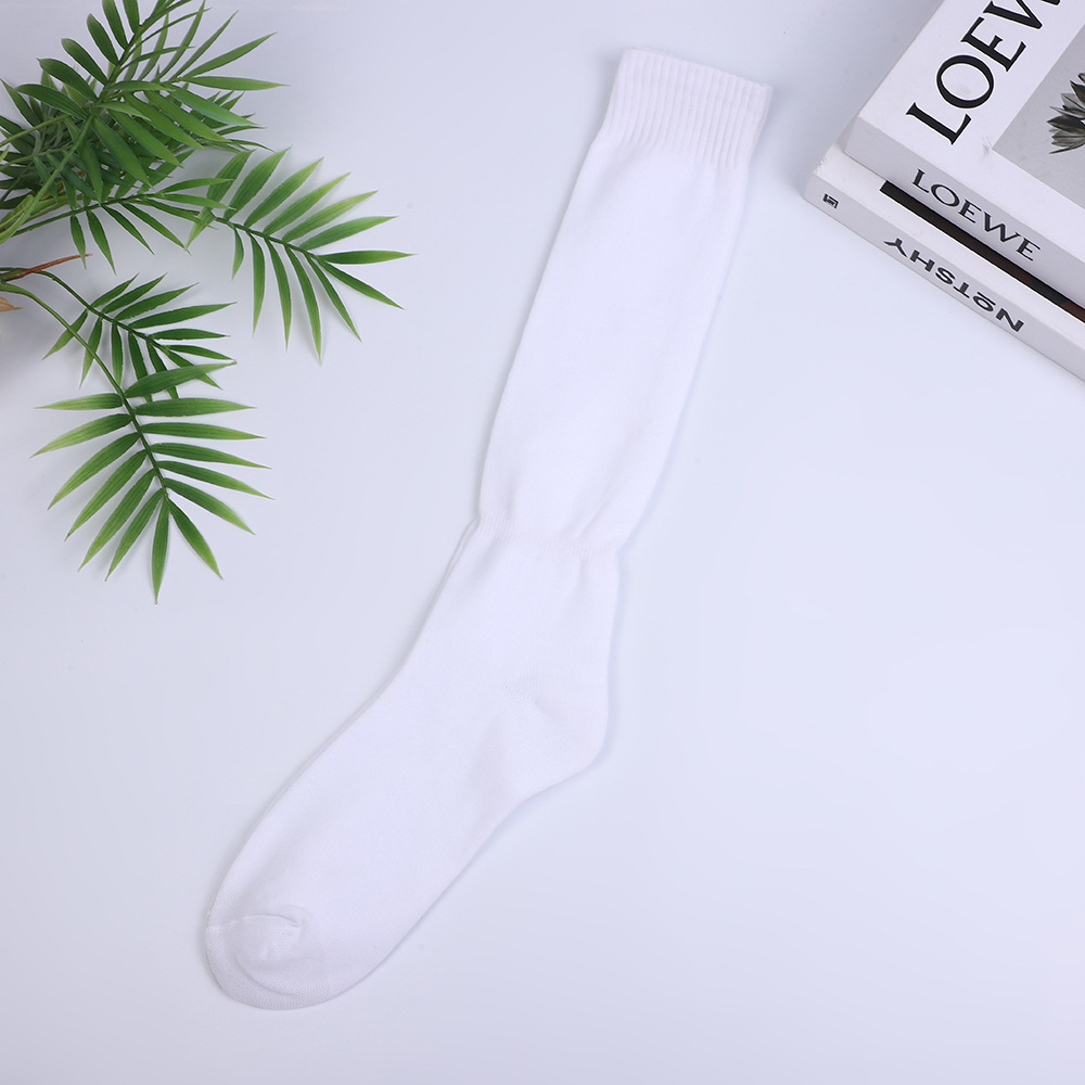 Factory Direct Approval Supports Logo Customization, Long Tube Pure Color Socks, Water-Absorbent and Non-Slip, Suitable for Men and Women for Competition Training Sports