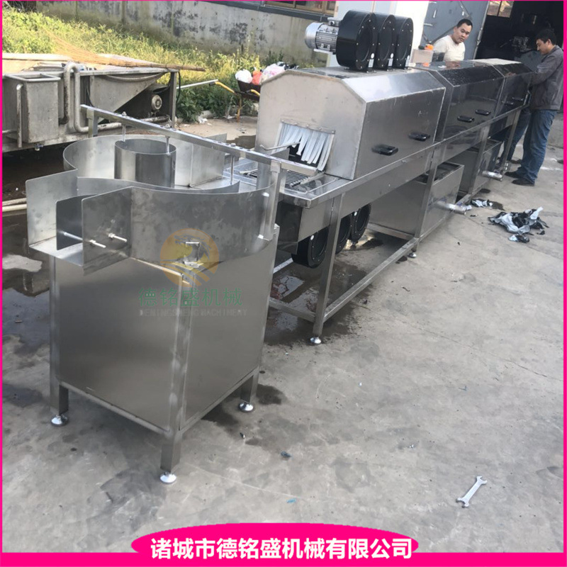 电加热受热的罐头品冲洗机 清洗罐头瓶机器 隧道式带鱼罐头清洗机