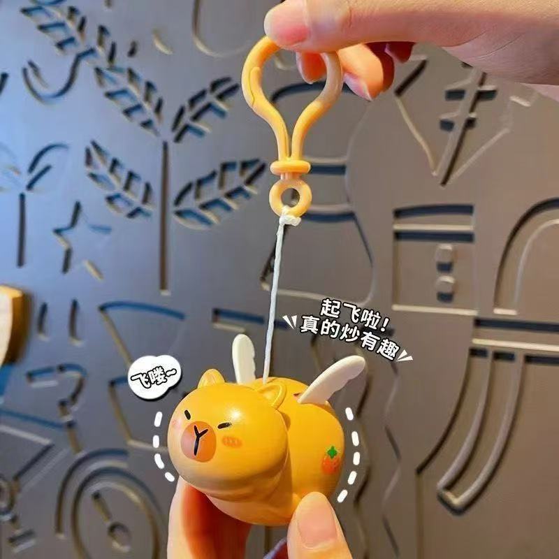 Creative Cartoon Flying Capybara Keychain Doll Couple Kabbalah Fun Backpack Pendant Gift Creative Cartoon Flying Capybara Keychain Doll Couple Kabbalah Fun Backpack Pendant Gift