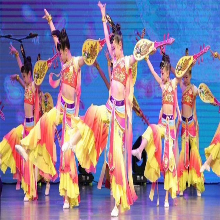 仿真实木琵琶琴道具妙音反弹琵琶考级专用舞台表演敦煌舞蹈演出