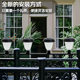 Cross-border new solar barrier light courtyard pool fence tie light balcony waterproof decorative atmosphere fence light