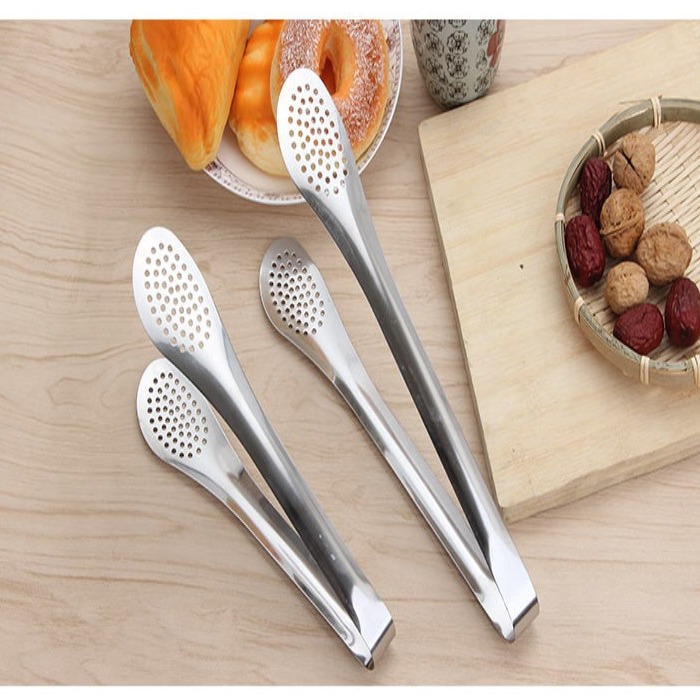 Clip de alimentos de acero inoxidable malla fina clip de pan clip de barbacoa clip de filete clip de comida buffet clip puede fijar logotipo