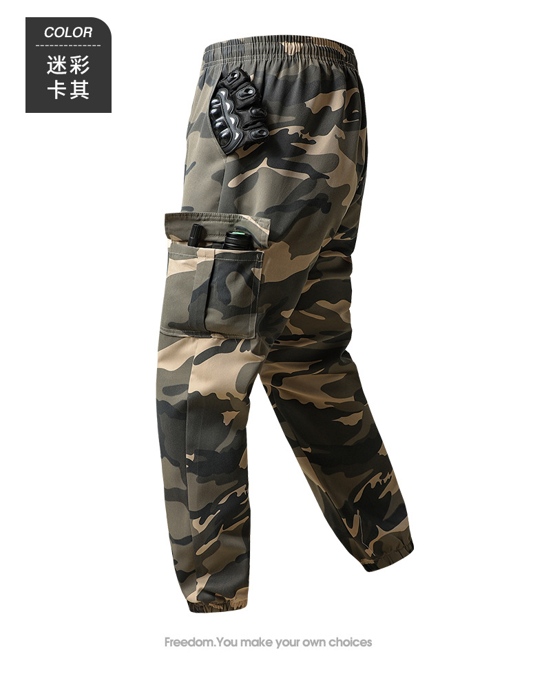 Pantalones de Trabajo de Camuflaje para Hombre de Poliéster Resistente al Desgaste para Ocio