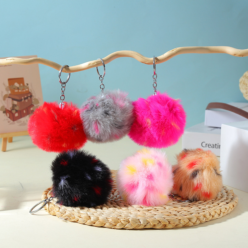 Manufacturer Wholesale Cute Colorful Candy-Colored Pom-Pom Keychains Plush Ball Pendants Phone Bag Keychain Accessories Manufacturer Wholesale Cute Colorful Candy-Colored Pom-Pom Keychains Plush Ball Pendants Phone Bag Keychain Accessories