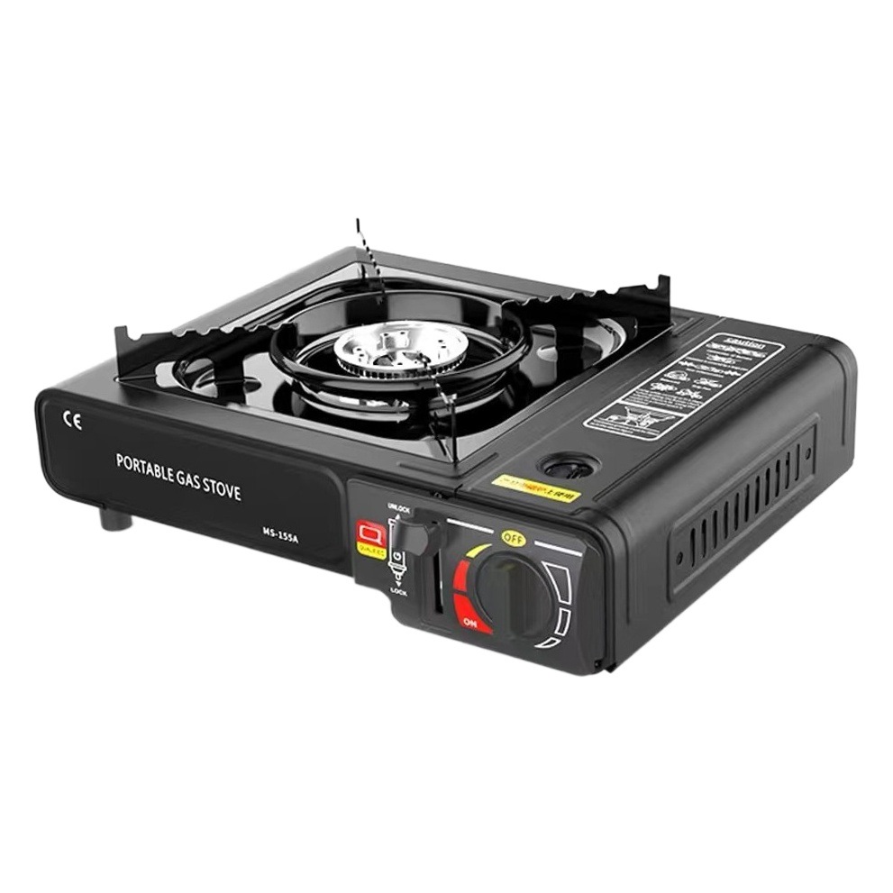 Estufa de gas portátil tipo cassette para exterior, camping, barbacoa, olla caliente, butano