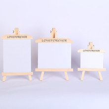 迷你画架画板折叠实木摆台展示架素描创意桌面10寸可爱相框