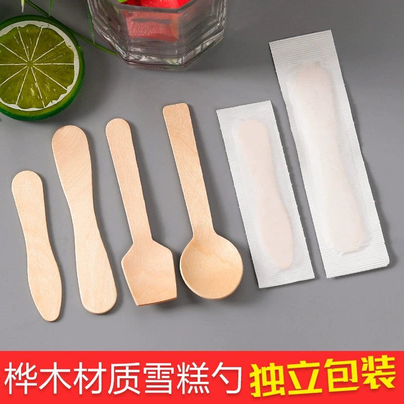 Деревянная ложка для мороженого, одноразовая дегустационная ложка, сорбет для мороженого, независимое мороженое, мороженое, торт, десерт, лопата, вилка