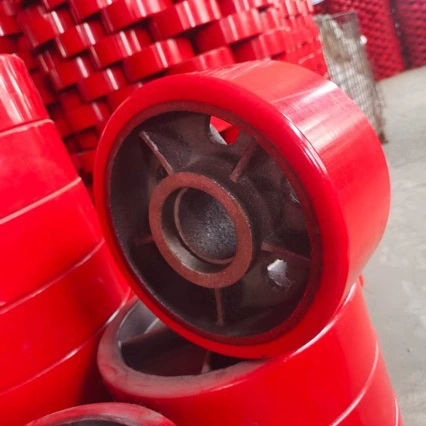 Вилочный погрузчик Колеса Аксессуары Корова Полиуретановые колеса PU80 * 70 200x50 Полиуретановые колеса