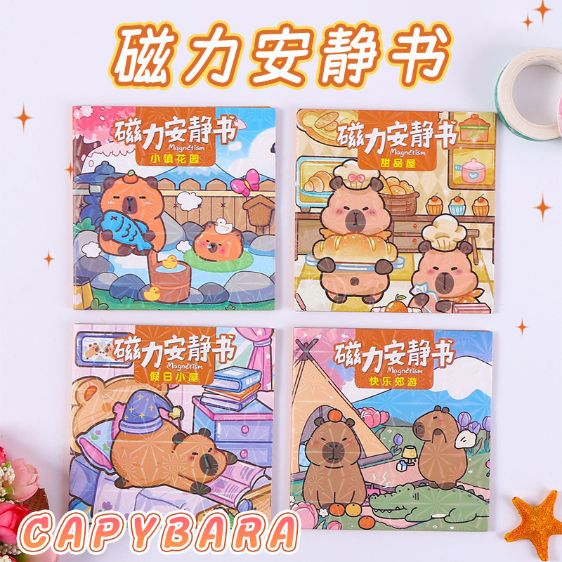 New Mini Internet-Famous Kapy Magnetic Quiet Book Wholesale No-Cut Sanrio Magnetic Sticker Book Quiet Book New Mini Internet-Famous Kapy Magnetic Quiet Book Wholesale No-Cut Sanrio Magnetic Sticker Book Quiet Book