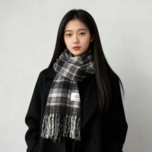 2025新款秋冬季保暖格子情侣百搭韩系学生小众礼物JK格子围巾批发