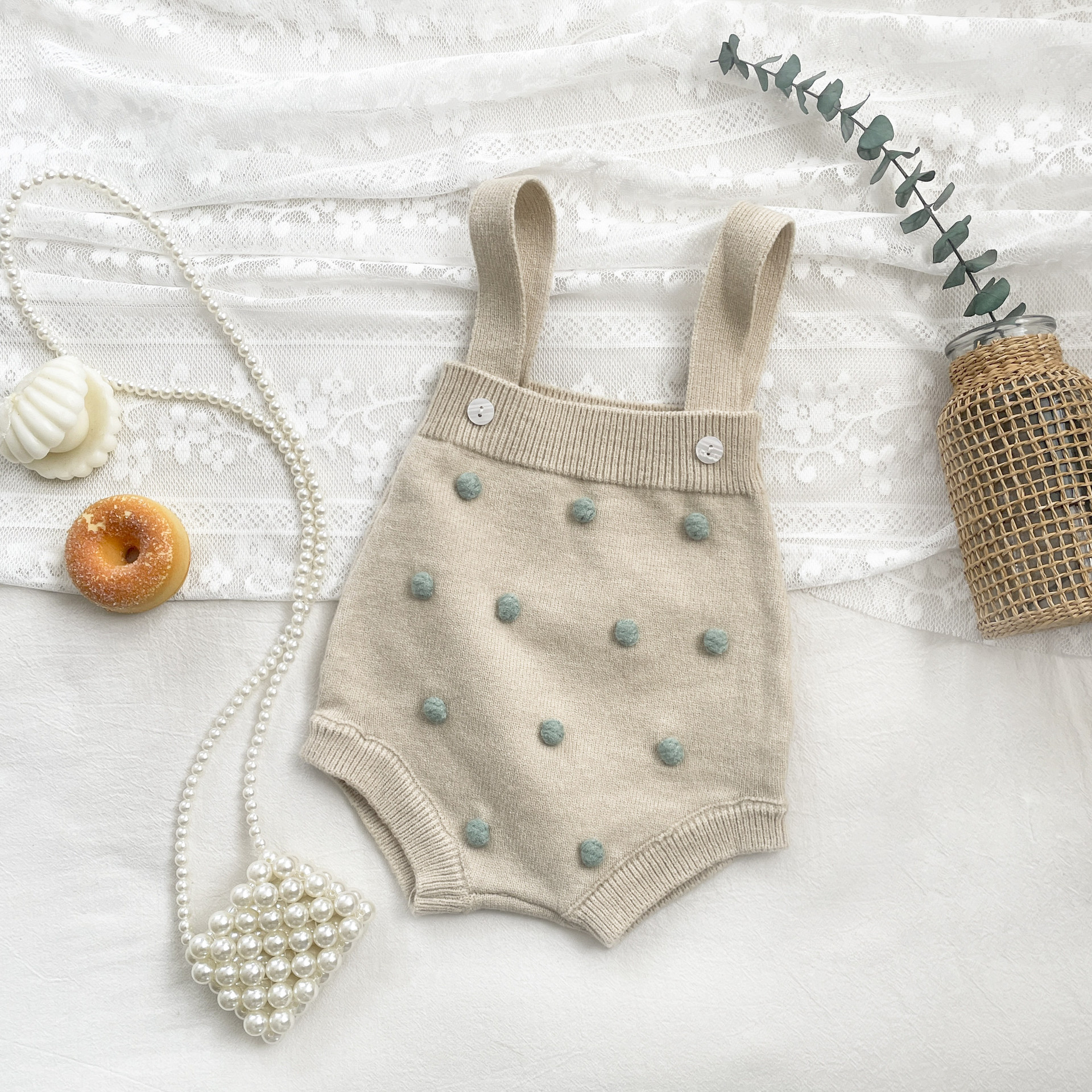 ベビー服秋装insニットセーターバックパンツセット洋風毛玉カーディガンコート韓国版2点セット