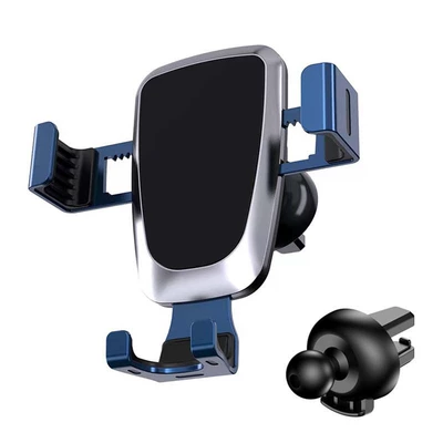 Car phone holder Holder, Air Vent Metal - yc08-mirror-gravity-bracket-blue