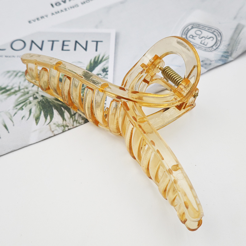 60g Weight Hair Claws Hair Accessories Type 1 Piece Quantity Holiday, Daily Occasion Plastic Material Solid Color Pattern Women's Gender Spray Paint Design Simple Style, Classic Style Style Women's Simple Style Classic Style Solid Color Plastic Spray Paint Hair Claws 7