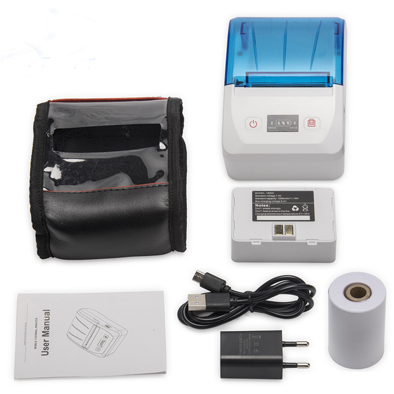 Price Label Printer Commercial Portable Small Thermal Self-Adhesive Product Barcode QR Code Wholesale 5